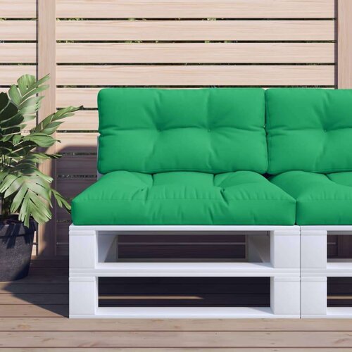  Jastuk za palete zeleni 80 x 40 x 12 cm od tkanine Slike