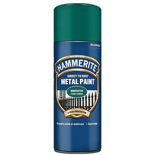 HAMMERITE Lakirni sprej Smooth (Sijoče, 400 ml, Zelena) Slike