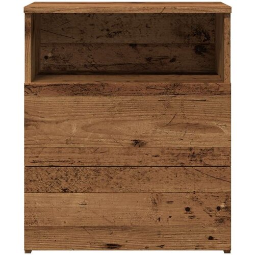 VidaXL Noćni ormarić boja staro drvo 50 x 32 x 60 cm od iverice Slike