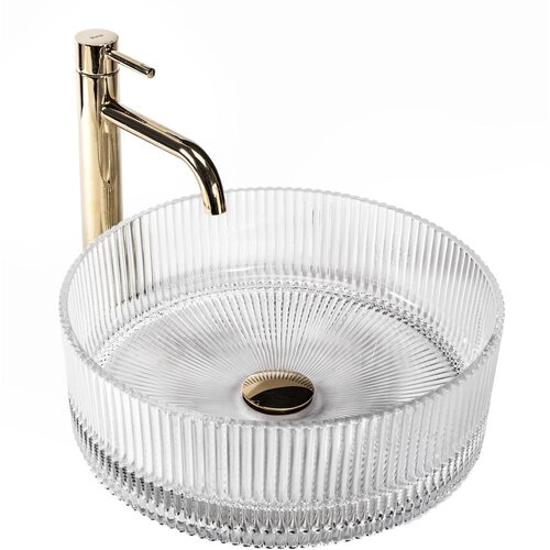 REA Bath Umivalnik na podstavku Ingrid 36 Transparent Slike