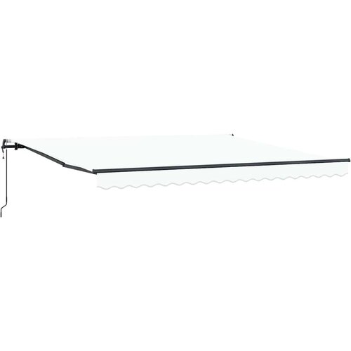 VidaXL Automatska uvlačiva tenda Bijela 400x300 cm, Zamjenska tenda za okvir 4x3 m Bijela Slike