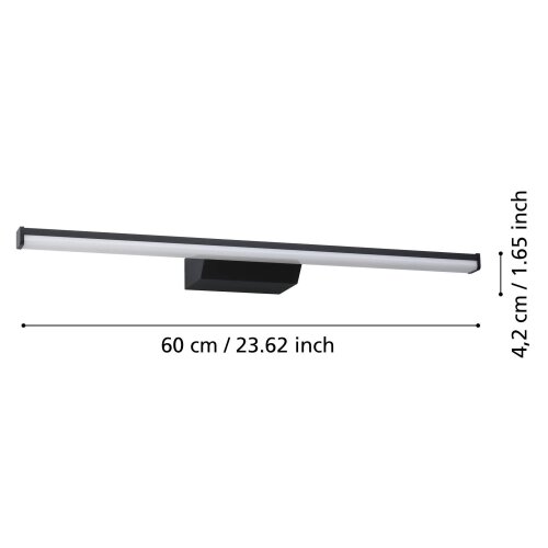 Eglo 901287 - LED RGBW prigu&amp;scaron;iva osvetljenje za kupatilo REGELLO-Z 12W/230V IP44 crna Slike