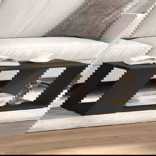 vidaXL Stolić za kavu crni 89,5x48x30 cm od konstruiranog drva Cijene