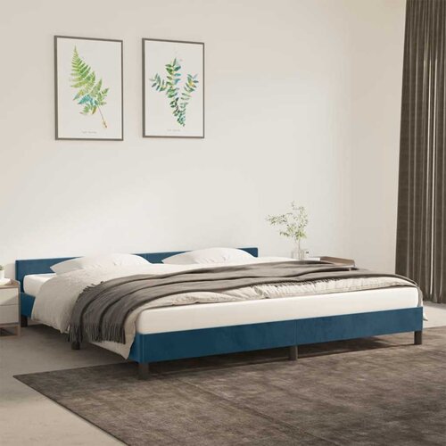  Okvir za krevet bez madraca tamnoplavi 200x200 cm bar&scaron;unasti Cijene