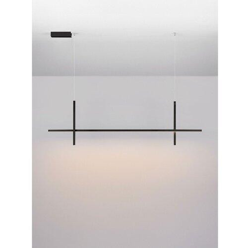 Nova Luce Mat crna LED viseća svjetiljka aluminijska sa sjenilom od akrilnog stakla Looma &amp;ndash; Slike