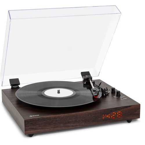 Auna TT-Classic Chrono, gramofon, poklopac za prašinu, Bluetooth, uključujući zvučnike, 33/45/78 o/min Cijene