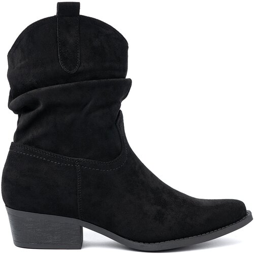 Shelvt Women&amp;#039;s black boots with a classic cut Slike