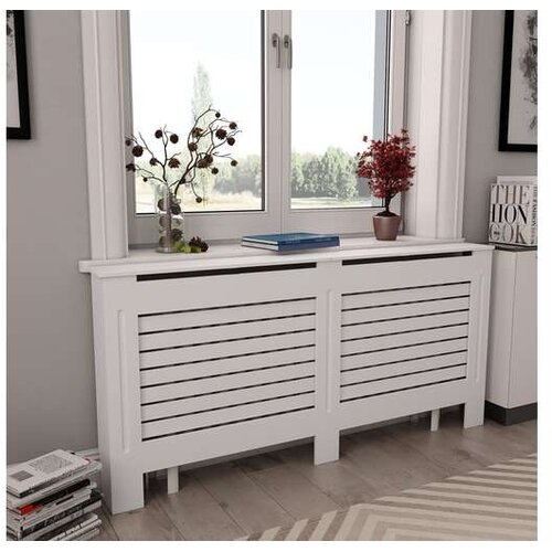  Pokrov za radiator bel 172x19x81,5 cm mdf Cene