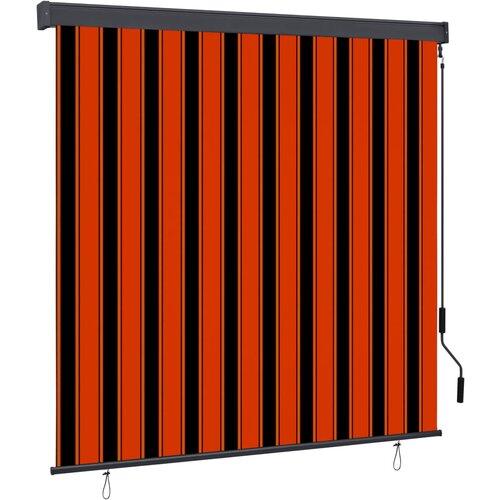 VidaXL Zunanje rolo senčilo 160x250 cm oranžno in rjavo, (21049578) Slike