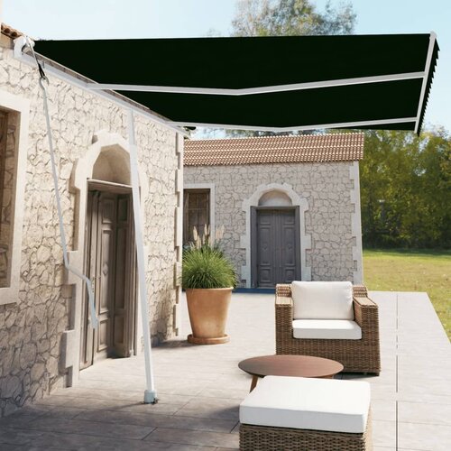 vidaXL Prostostoječa avtomatska tenda 350x250 cm antracitna Cene