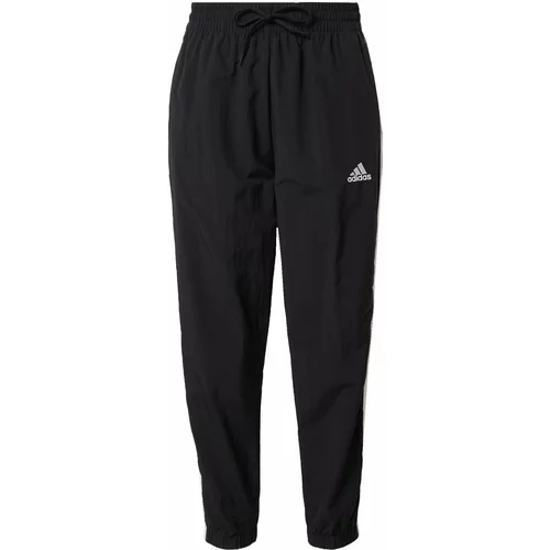 ADIDAS SPORTSWEAR Športne hlače 'Essentials 3-Stripes' svetlo siva / črna / bela