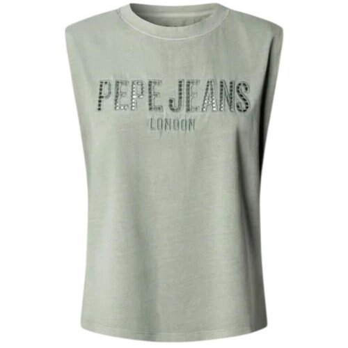 PepeJeans Majice brez rokavov PL5000164 610 Zelena Cene