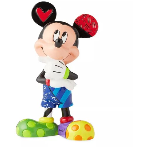 Romero Britto Mickey Mouse Thinking Figurine - figura Slike