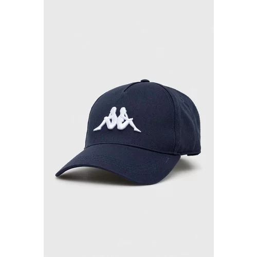 Kappa Bombažna bejzbolska kapa mornarsko modra barva