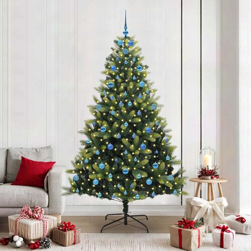  Umjetno savitljivo božićno drvce s 300 LED dioda Zelena 210 cm Cijene
