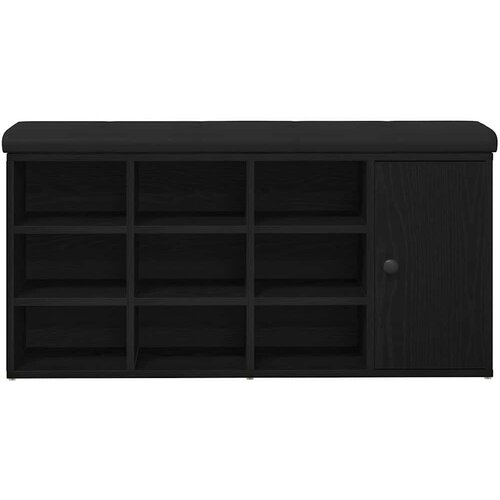  Klupa za pohranu Crni hrast 102 x 32 x 50 cm Konstruirano drvo Slike