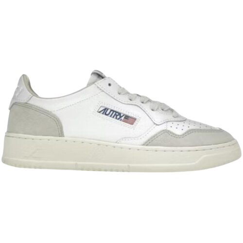 Autry Nizke superge Medalist Leather Low White Beige Suede (Women's) Bela Cene