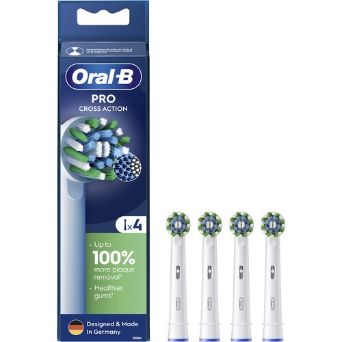 Oral-b ZAMJENSKE GLAVE CROSS ACTION 4 (4kom), (1011004000) Cijene
