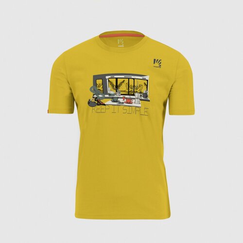 Karpos anemone t-shirt, muška majica za planinarenje, žuta 2531019 Slike