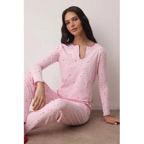 TRENDYOLMILLA Ženski set pidžame Thmaw26Pt00166, Roze Slike