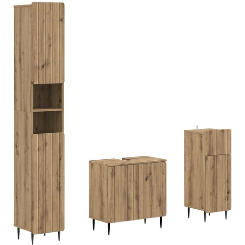  Set za kupaonicu od 3 dijela ZWOLLE Konstruirano drvo Cijene