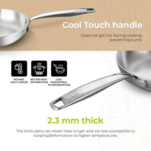 BE Living Tava Stainless Steel 26 cm nehrđajući čelik Slike