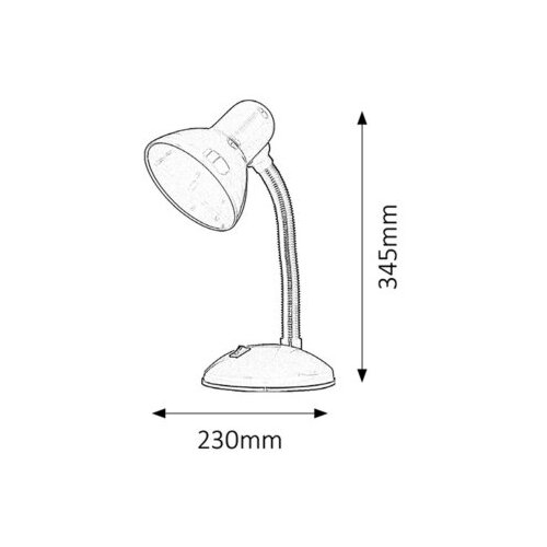 Rabalux dylan stona lampa E27 max 40W crna NM3R5EG Cene