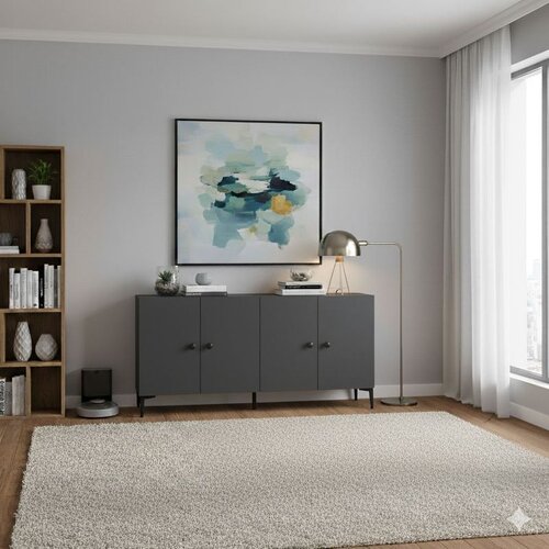 Hanah home Pella 150 - Antracitna Konsola Cene