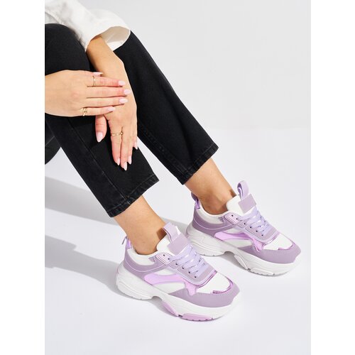 Shelvt Lilac women's sports shoes with a thick sole Cijene