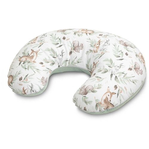 Sensillo jastuk za dojenje Waffle 62 x 50 x 17 cm, mint s jelenima Slike