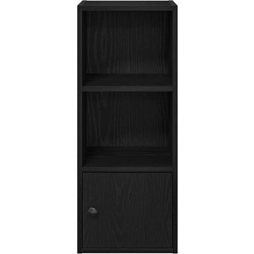 VidaXL Regal za knjige crni hrasta 31x24x77 cm od konstruiranog drva Slike