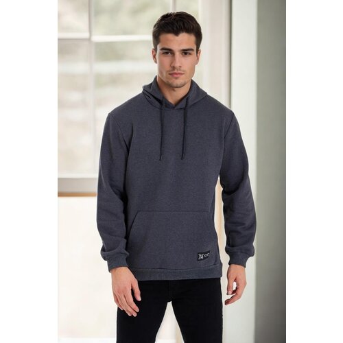 Dewberry 34605 Kangaroo Pocket Hoody Mens Sweatshirt-ANTHRACITE Cijene