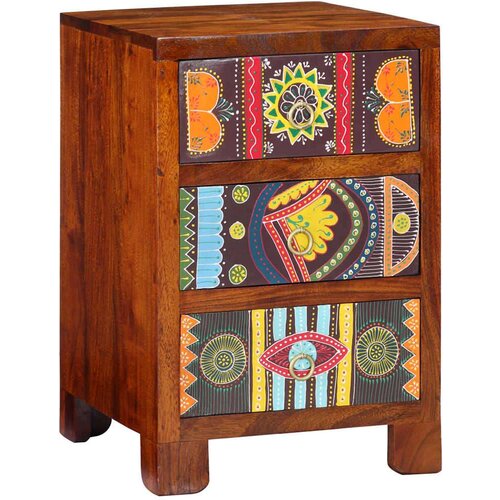 vidaXL Noćni ormarić 40x40x60 cm puno drvo bagrem Cijene