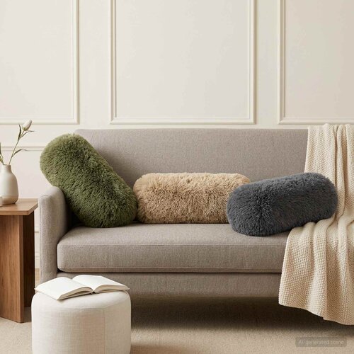  Presvlaka za jastuk 2 pcs HEERLEN Svjetlosiva &Oslash; 15 x 40 cm Cijene