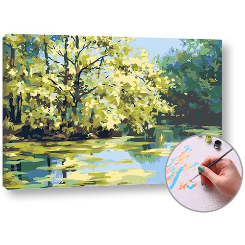  Slikanje po brojevima JEZERO - Level Profi | 40x60 cm - na okviru Cijene