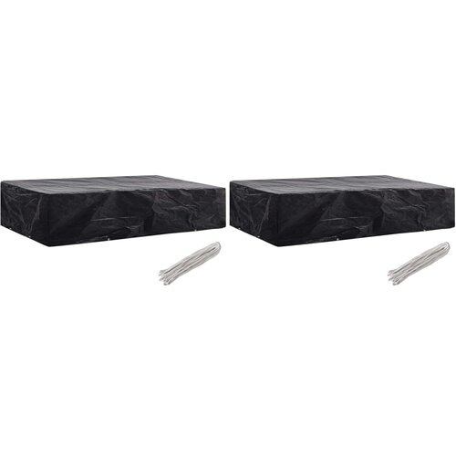 VidaXL Pokrivalo za vrtni ležalnik 2 kosa 8 obročkov 218x77x55 cm, (20766576) Slike