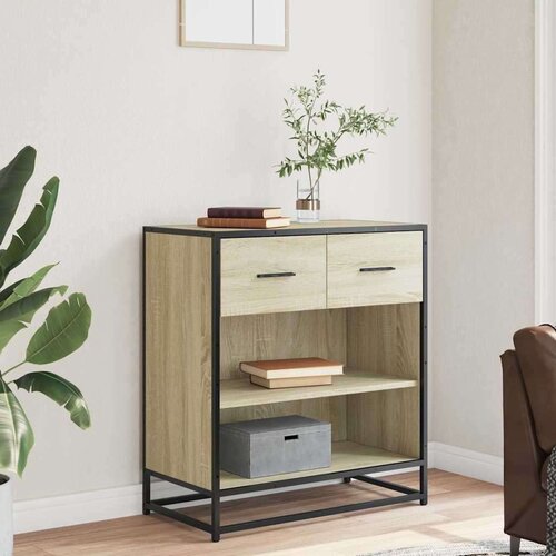 VidaXL Komoda boja hrasta 68x35x76 cm konstruirano drvo Slike