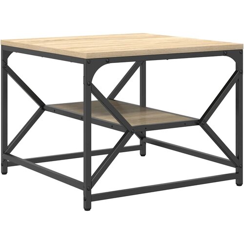  Kava Stol Sonoma hrast 51 x 50 x 40 cm Inženjerska drva i čelik Slike