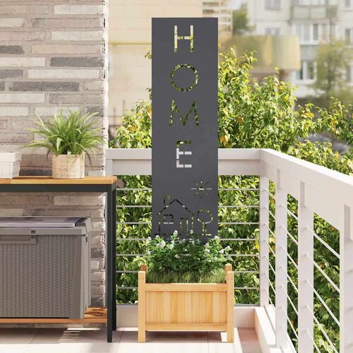 VidaXL Privatnost u vrtu Antracit 32 x 140 cm Hladno valjana čelična Slike