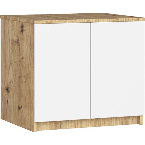 AKORD Star Nadgradna Omarica Za Garderobno Omaro, 2 Vrata, Hrast Artisan/Bela, (5000331737) Cene