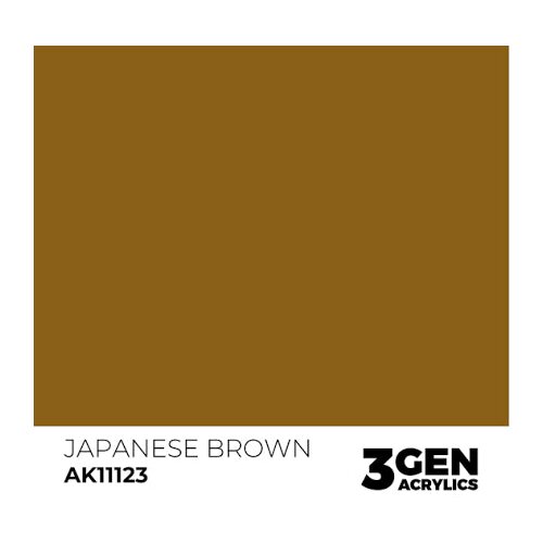 AK Interactive Japanese Brown 17ml - 3rd Gen Akrilna Boja AK11123 Slike