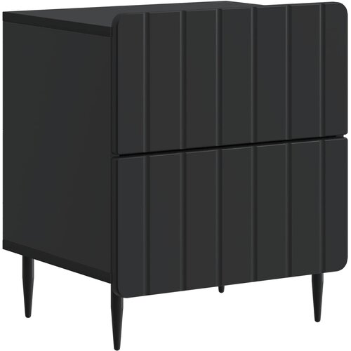 vidaXL Noćni ormar Crna 43 x 34 5 x 49 5 cm Konstruirano drvo - Crna 1 Cene