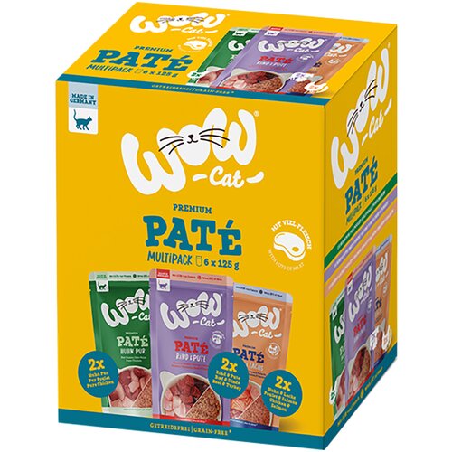 WOW Cat Varčno pakiranje Adult Mix 24 x 125 g - Mešanica (3 vrst) Cene