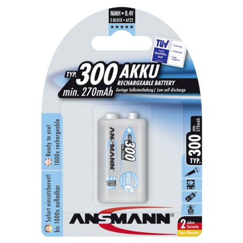 Ansmann 1 maxE NiMH Akku 300 9V 270 mAh 5035453 Cijene