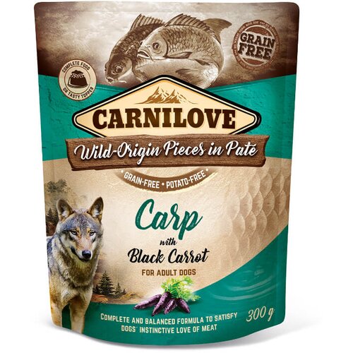 Carnilove dog adult - krap &amp;amp; črno korenje, vrečka 300g 300 g Slike