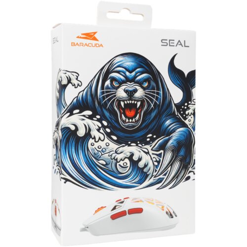 Baracuda Seal BGM-092 gaming mi&amp;scaron;, bijeli Slike