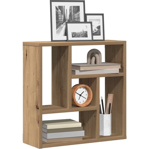 vidaXL Stenska polica artisan hrast 45x16x45 cm inž. les Cene