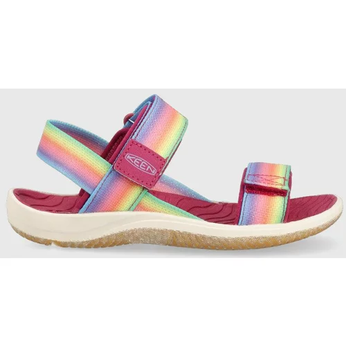 Keen Otroški sandali Elle Backstrap vijolična barva