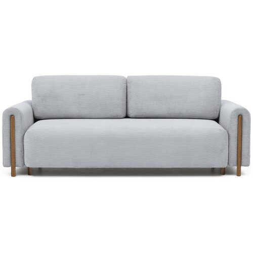 ELTAP Siva sklopiva/s prostorom za odlaganje sofa od samta 244 cm Arcadova – Cijene