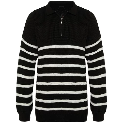 Trendyol Sweater - Black - Oversize